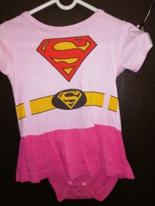 Kids Costumes to Hire - Supergirl Babygrow